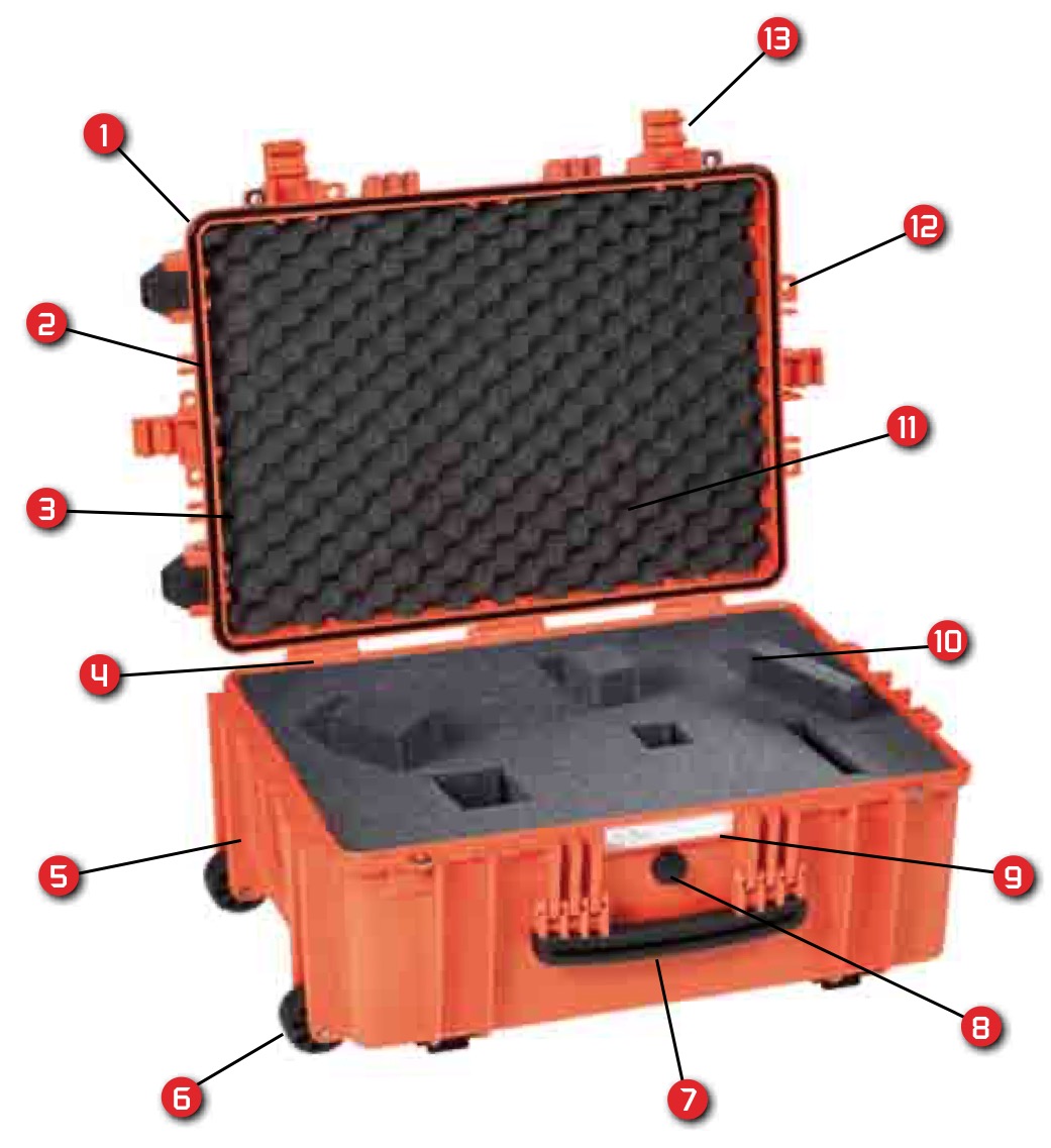Caractéristique Valise Etanche Explorer Cases